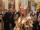 Архиереи трех епархий Донской митрополии совершили всенощное бдение в соборе Рождества Христова города Волгодонска