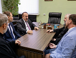 Епископ Шахтинский и Миллеровский Симон и ректор ДГТУ Бесарион Чохоевич Месхи провели рабочую встречу