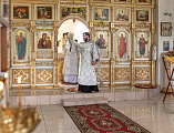 Преосвященнейший епископ Симон совершил Божественную литургию в храме Святой Троицы хутора Ягодинка