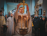 Приход храма Успения Пресвятой Богородицы станицы Гундоровской молитвенно встретил праздник Крещения Господня