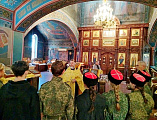 В храме Святителя Николая станицы Багаевской прошла встреча с казачьим молодёжным объединением «Донцы»