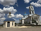 В станице Калитвенской освятили купол и крест для часовни в честь блаженной Матроны Московской