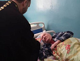 Священник поздравил с Пасхой Христовой  постояльцев хосписа х. Красный
