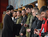 Мобилизованных шахтинцев напутствовали священники