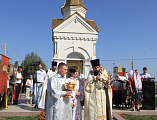 Традиционный крестный ход совершили прихожане храма п. Каменоломни в день воспоминания чуда Архангела Михаила бывшего в Хонех (Колоссах)