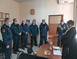 Иерей Сергий Столяров совершил чин освящения 36 пожарно-спасательной части в г. Красный Сулин