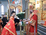 В день празднования Светлой Пасхи Преосвященнейший епископ Симон совершил пасхальную великую вечерню в Покровском кафедральном соборе г. Шахты