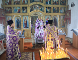 В день памяти преподобного Павла Таганрогского епископ Шахтинский и Миллеровский Симон совершил Божественную литургию в храме свт. Тихона Задонского пос. Тарасовский