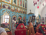 Соборное богослужение в храме Покрова Пресвятой Богородицы слободы Никольской    