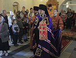 Епископ Шахтинский и Миллеровский Симон возглавил Божественную литургию в храме Донской иконы Божией Матери г. Новошахтинска