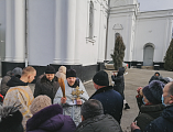 Приход храма Успения Пресвятой Богородицы станицы Гундоровской молитвенно встретил праздник Крещения Господня