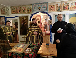В храме Преображения Господня села Лысогорка совершили Литургию в день памяти святителя Луки Крымского