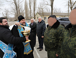 Преосвященнейший епископ Симон посетил войсковую часть Миллеровского района