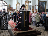 Чтение Великого покаянного канона преподобного Андрея Критского в Донецком Успенском архиерейском подворье ст. Гундоровской во вторник первой седмицы Великого поста