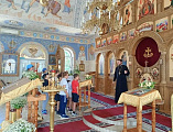 Духовно-нравственная беседа с учащимися казачьей школы в станице Краснокутской