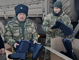Очередную партию гуманитарной помощи отправили на фронт для казачьих частей
