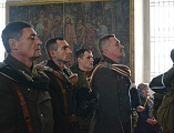 Успенский храм станицы Калитвенской посетили преподаватели и кадеты Шахтинского казачьего кадетского корпуса им. Я.П. Бакланова во главе с атаманом директором корпуса В.А. Бобыльченко