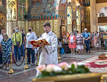 В праздник Преображения Господа Бога и Спаса нашего Иисуса Христа Преосвященнейший епископ Симон совершил Божественную литургию и диаконскую хиротонию
