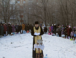 На месте строительства храма Иосифа Обручника в г. Шахты на Крещение совершили великое освящение воды