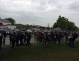 Иерей Антоний Можаев принял участие в торжественном митинге, посвященном Дню Победы, который состоялся в станице Митякинской
