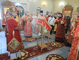 В пятницу Светлой седмицы Преосвященнейший епископ Симон с архипастырским визитом посетил храм Донской иконы Божией Матери г. Новошахтинска