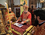Во вторник Светлой седмицы Преосвященнейший епископ Симон с архипастырским визитом посетил храм слободы Позднеевка в честь Архистратига Михаила, где архиерей до принятия епископского сана служил настоятелем