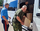 Покровский приход города Новошахтинска доставил полторы тонны гуманитарной помощи для бойцов казачьих частей, участвующих в СВО