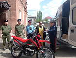 Покровский приход города Новошахтинска приобрёл для бойцов казачьего штурмового отряда "Шторм" кроссовый мотоцикл
