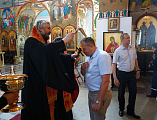 Преосвященнейший епископ Симон вместе с сотрудниками Департамента по предупреждению и ликвидации ЧС, МЧС и ГО и ЧС г. Шахты помолился о благополучии и предотвращении чрезвычайных ситуаций в Ростовской области