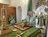 В праздник Пятидесятницы Преосвященнейший епископ Симон совершил Божественную литургию в храме Святой Троицы города Каменск-Шахтинский