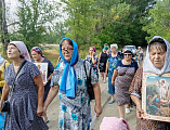 Крестный ход и водосвятный молебен в селе Первомайское