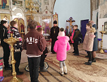 Учащиеся Нижне-Ольховской школы побывали на экскурсии в храме Архистратига Михаила