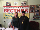 В г. Красный Сулин состоялась встреча иеромонаха Никона (Синюшкина) и главного редактора газеты «Красносулинский вестник» 