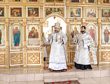 Преосвященнейший епископ Симон совершил Божественную литургию в храме Святой Троицы хутора Ягодинка