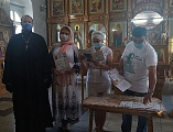  В храме Донской иконы Богородицы г. Новошахтинска прошло торжественное вручение свидетельств выпускникам школы православных добровольцев «Дельфин»