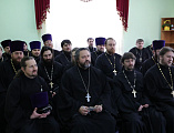 Очередную лекцию курсов повышения квалификации духовенства провел член дисциплинарно-аттестационной комиссии Шахтинской епархии протоиерей Александр Минин