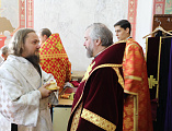 Епископ Шахтинский и Миллеровский Симон совершил Божественную литургию и диаконскую хиротонию в храме Донской иконы Божией Матери г. Новошахтинска