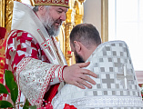 Преосвященнейший Симон совершил Божественную литургию и хиротонию во пресвитеры в храме великомученика Георгия Победоносца хутора Лихой