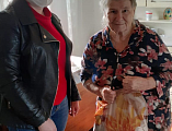 В Октябрьском районе поздравили узников фашистских концлагерей с Днем Победы