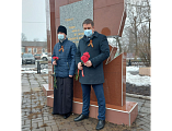 Иерей Димитрий Дяур принял участие в памятном мероприятии, посвященном 79-й годовщине освобождения города от немецко-фашистских захватчиков