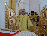 Преосвященнейший епископ Симон с архипастырским визитом посетил храм святителя Николая Чудотворца города Зверево
